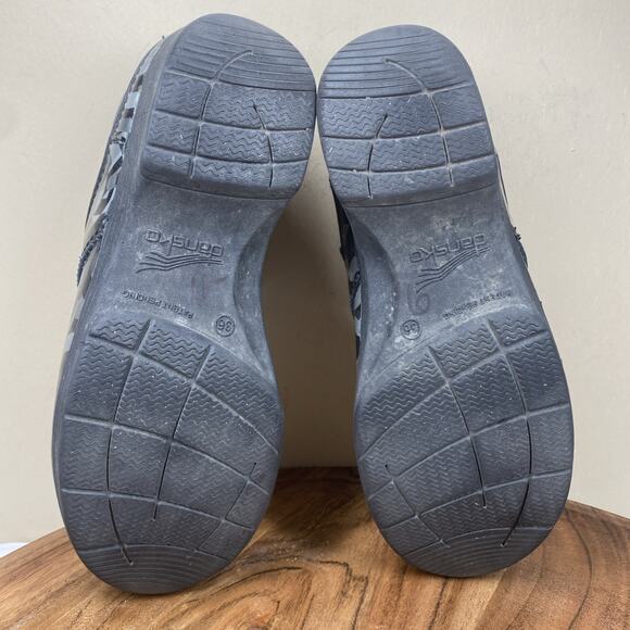 Dansko LT Pro Twisty Womens Black And Silver Size 36 6 Patent Leather Clogs - Picture 7 of 11